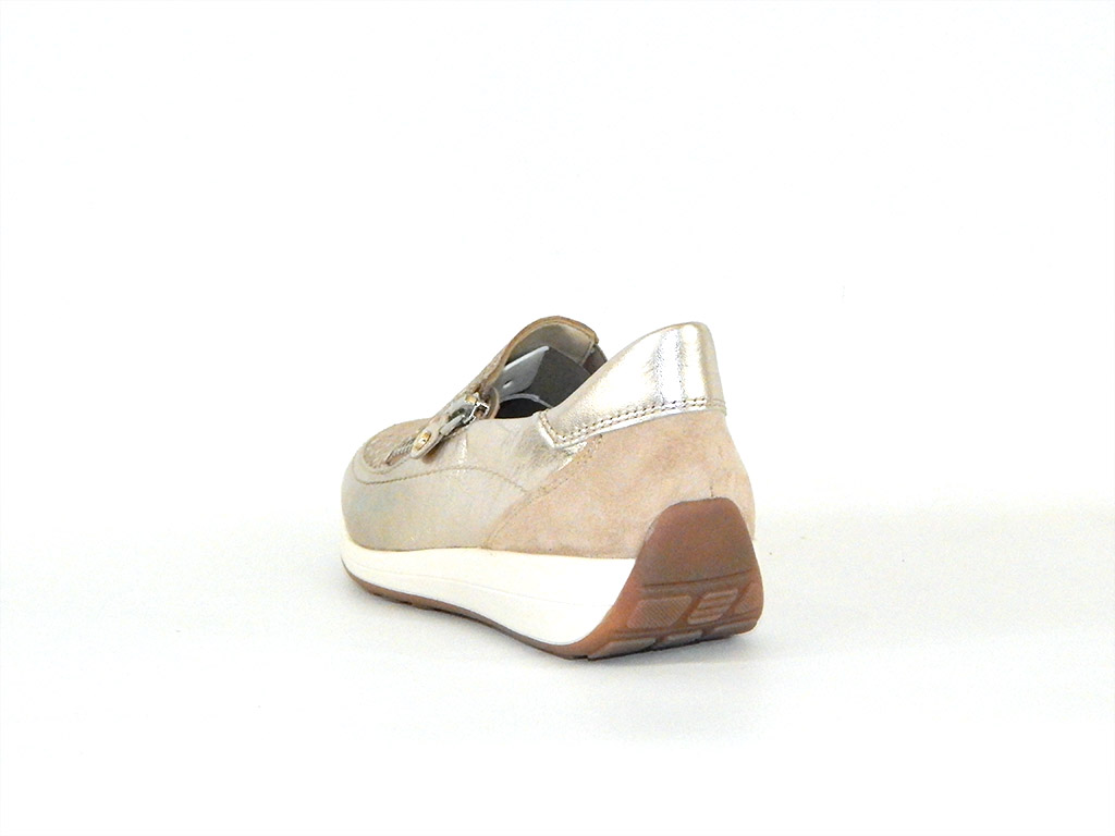 Chaussures Mocassin Femme ARA Hawaii - Crème Platine, Taille 43 EU, Cuir Ultra Doux