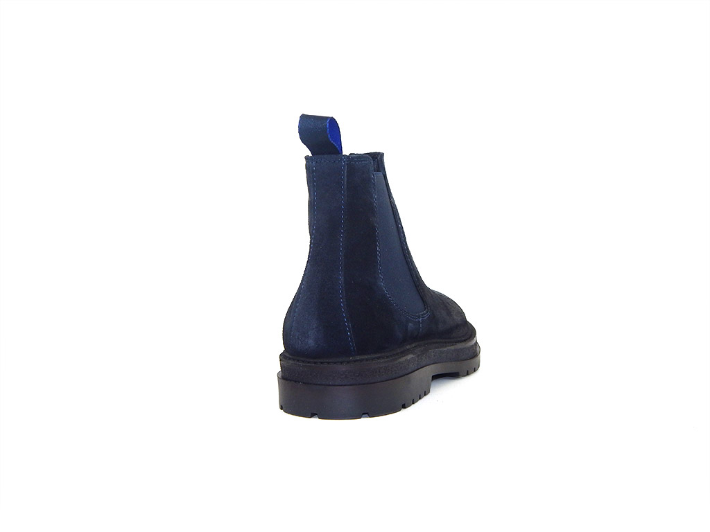 Stringate Derby Blu Navy In Pelle Da Uomo Primopiano - Foto 10